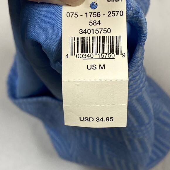 Aerie High Waisted Bikini Bottom Women's Size Medium Blue Textured NWT - Picture 4 of 6